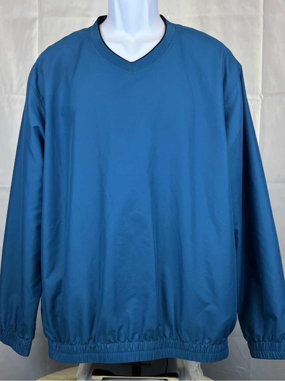 Men’s Pro Tour Cool Play Pullover WINDBREAKER – Sapphire Blue, Size Large